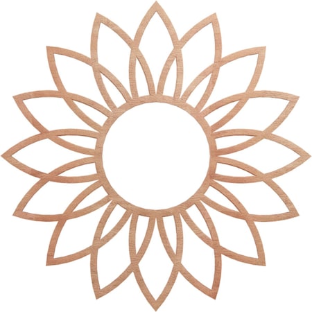 Ekena Millwork Daisy Wood Fretwork Pierced Ceiling Medallion, Cherry, 24"OD x 8 3/8"ID x 1/4"T CMWP24X24X0250DACH